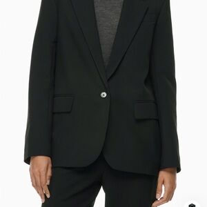 Aritzia Wilfred generation Black Single-Button Blazer